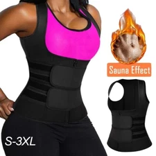 Women Waist Trainer Vest Cami Neoprene Sauna Sweat Body Shaper Workout Yoga Tops