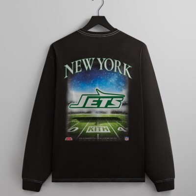 Kith & '47 for NFL: New York Jets Vintage Long Sleeve Tee Black T