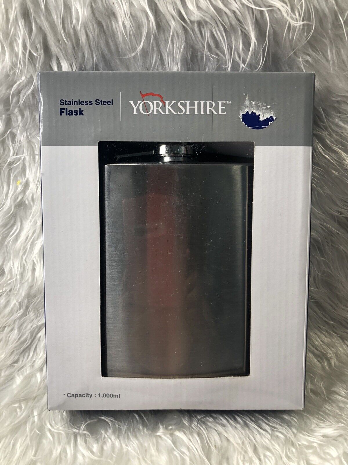 New Yorkshire trust Stainless Steel Cheap mail order shopping Flask St 1000Ml Top Brushed Screw