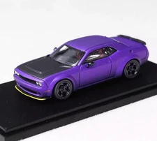  FW 1:64 Purple SRT Hellcat Muscle Sports Model Diecast Metal Car 