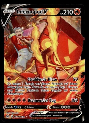 Infernopod V TG14/TG30 Holo Lost Origin Trainer Gallery NM Pokemon Karte Deutsch