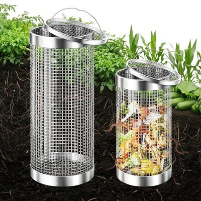 Worm Composter Bin   Stainless Steel Inground Metal System for Kitchen Waste