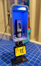 1:6 Scale Phone Booth for New Wave Toys and Replicade Displays 3d print w light