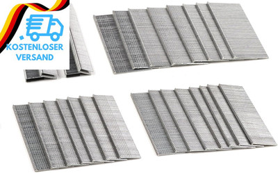 NEU MASTER Nägel 18GA Und Klammern Type90 18GA Set Insgesamt 1600 Stück Für NTC0
