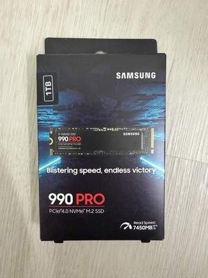Samsung 980 PRO 1TB SSD, PCIe 4.0 x 4 M.2, M.2 2280 Internal Solid