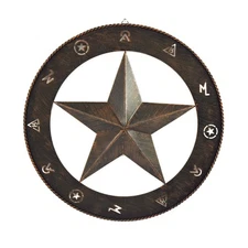 Rivers Edge Products 15 Inch Rustic Metal Wall Art Western Decor Barn Star