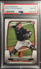 2023 BOWMAN BASEBALL ADLEY RUTSCHMAN RC #40 - PSA 10 GEM MINT! BALTIMORE ORIOLES