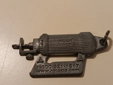 Vintage RotoZip SCS-1 Spiral Saw Metal Keychain Advertising Tool Memorabilia