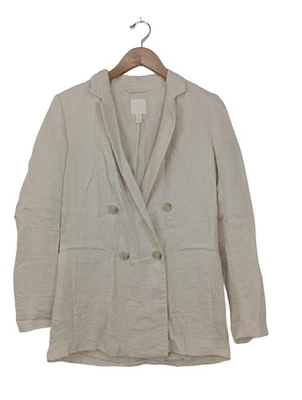 H&M Blazer long Dames Blazer T EU 36 blanc cassé style décontracté - Photo 1/4