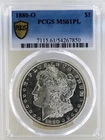 1880 O MORGAN DOLLAR PCGS MS 61 PL! STUNNING SILVER! PRETTY MIRRORS! NR #K3030