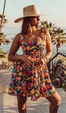Show Me Your Mumu Fling Mini Dress Fruity Tango Womens Small Flirty Summer Beach