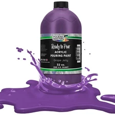 Pouring Masters Grape Jelly 32-Ounce (Quart) Water-Based Acrylic Pouring Paint