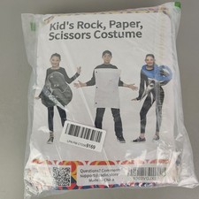 Fun World Kids 3 Piece Set Rock Paper Scissor Group Halloween Costume One Size