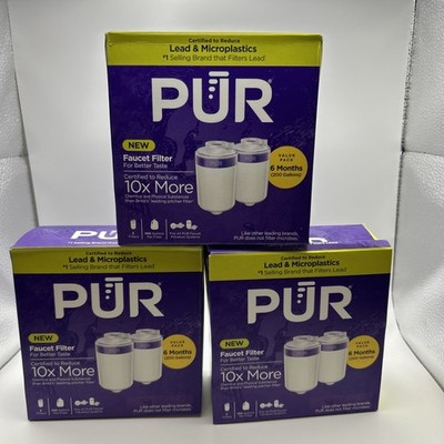 PUR RF-3375 Water Filter Replacement Bundle 3x-2 Pack Sealed Filters (6 Total)