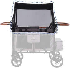 Mosquito Net Cover for W4 Stroller Wagon Mosquito Net Compatible with WONDERFOLD