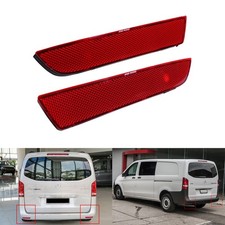 2x Hinteren Heckstoßstange Reflektor Rot für Mercedes Vito V-Klasse W447 ab 2014