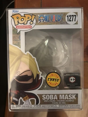 One Piece SOBA MASK 1277 FUNKO POP Chalice Exclusive CHASE W/Protector