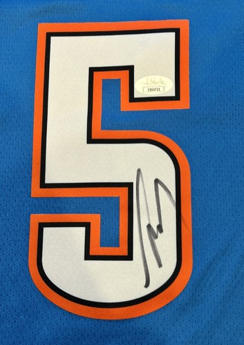 LUGUENTZ LU DORT Signed Autographed Oklahoma City Thunder Finals Jersey JSA COA - Picture 3 of 4