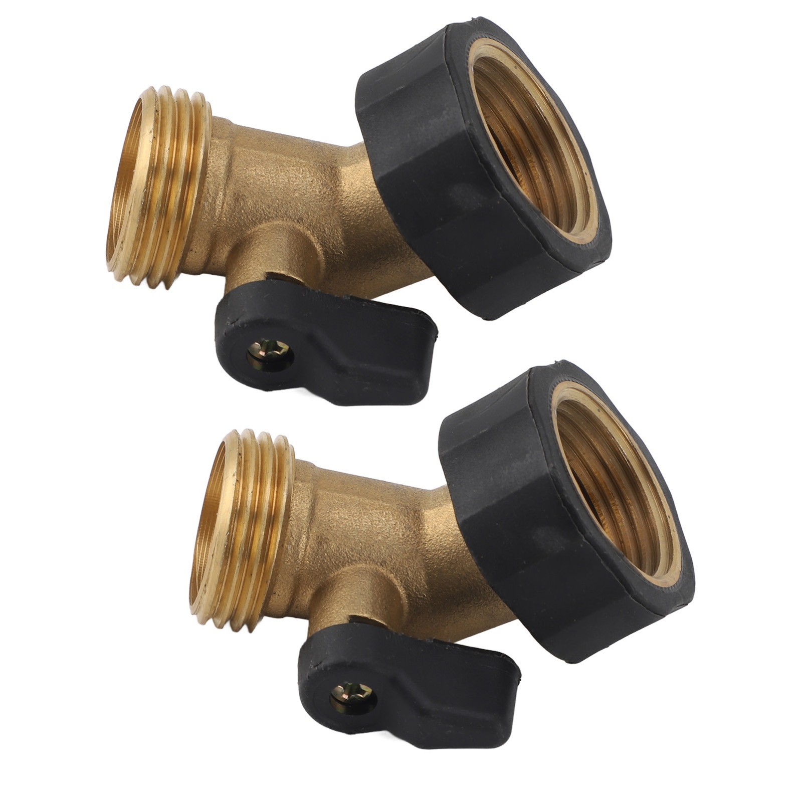 1 Pack Brass Garden Hose Shut Off Valve Control For Irrigation Easy To Use