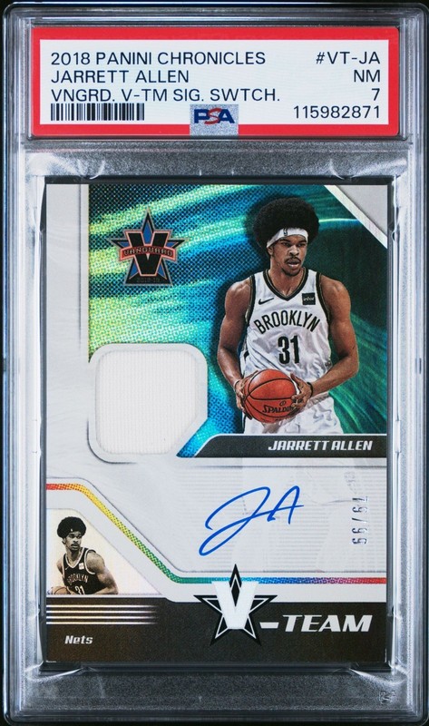 JARRETT ALLEN  2018-19 Chronicles Vanguard PSA 7  AUTO PATCH 79/99