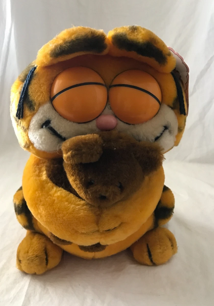 Peluche Vintage Garfield – Dakin – Années 80 – Fabriquée Aux USA – Occasion