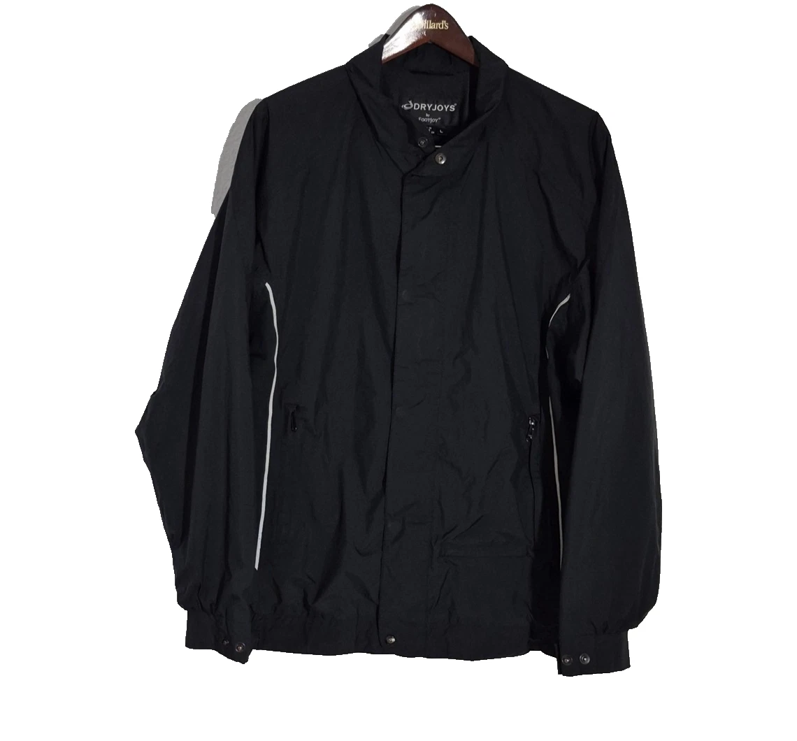 Veste Footjoy Dryjoys Homme 2XL Noir – 1/4 Zip Softshell Coupe-vent – Manches Courtes