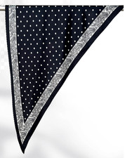 100 Silk Scarf Shawl 85X85X125cm Bandanna polka dot Print Neckerchief wrap new
