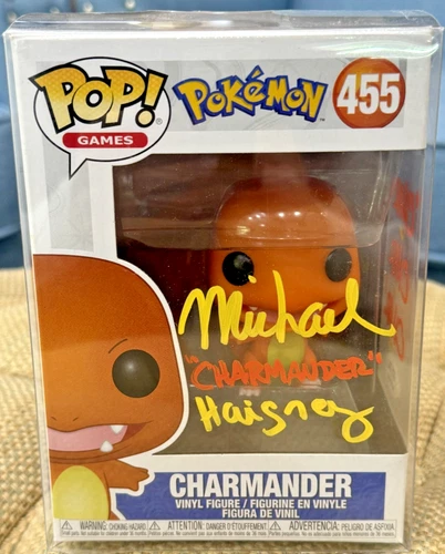 Michael Haigney Charmander Pokemon Games #455 Signed Funko Pop