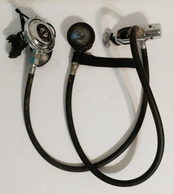 Scubapro 109 Metal 2nd Stage Scuba Dive Regulator Gauge Lot