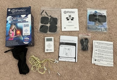 iReliev ET-1313 Dual Channel TENS Electrotherapy Relief System 853635002037
