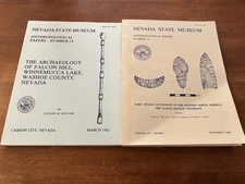 Nevada State Museum  Anthropological  Papers No. 18 & 21 - 1982 &1988