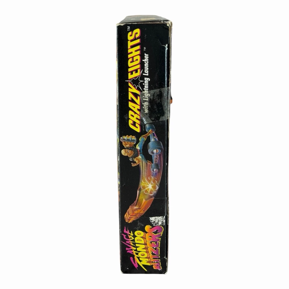 Kenner Savage Mondo Blitzers Crazy Eights 1992 con lanzador Lightning nuevo en caja Foto 2 de 4