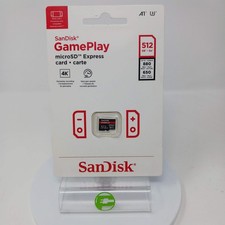 New SanDisk Gameplay MicroSD Express 512GB Memory Card SDSQXFN-512G-AW6GN