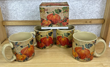 Burton Burton "Warm Harvest Evening" Mugs Set of 5 1/NIB 4/New W-Stickers