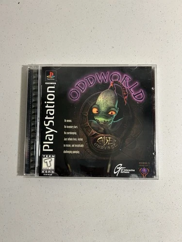 VINTAGE PLAYSTATION ONE PS1 ODDWORLD ABE'S ODDESSY VIDEO GAME