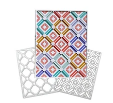 Cutting Dies for Paper Card Making 2 Pack Backgrounds Frame Metal Stencils Sc