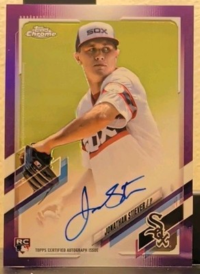2021 Topps Chrome - Rookie Auto /250 Jonathan Stiever #RA-JST Purple Refractor