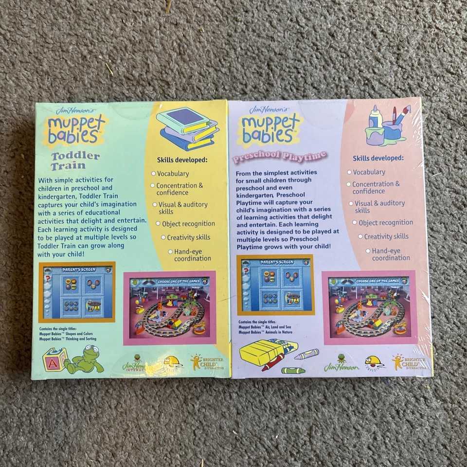 Muppet Babbies Preschool Playtime, Toddler Train Brand New Sealed Small Box - Image 2 of 4