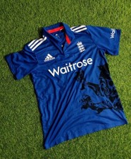 Adidas ECB England One Day ODI Cricket Shirt Adult 2016/17 AJ1014 SIZE 44 46