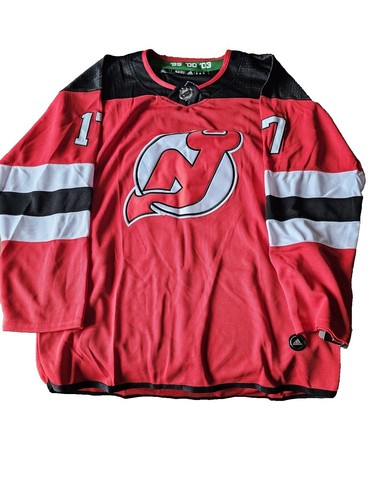 Nico Hischier ADIDAS mens LARGE Jersey New Devils size (52) white