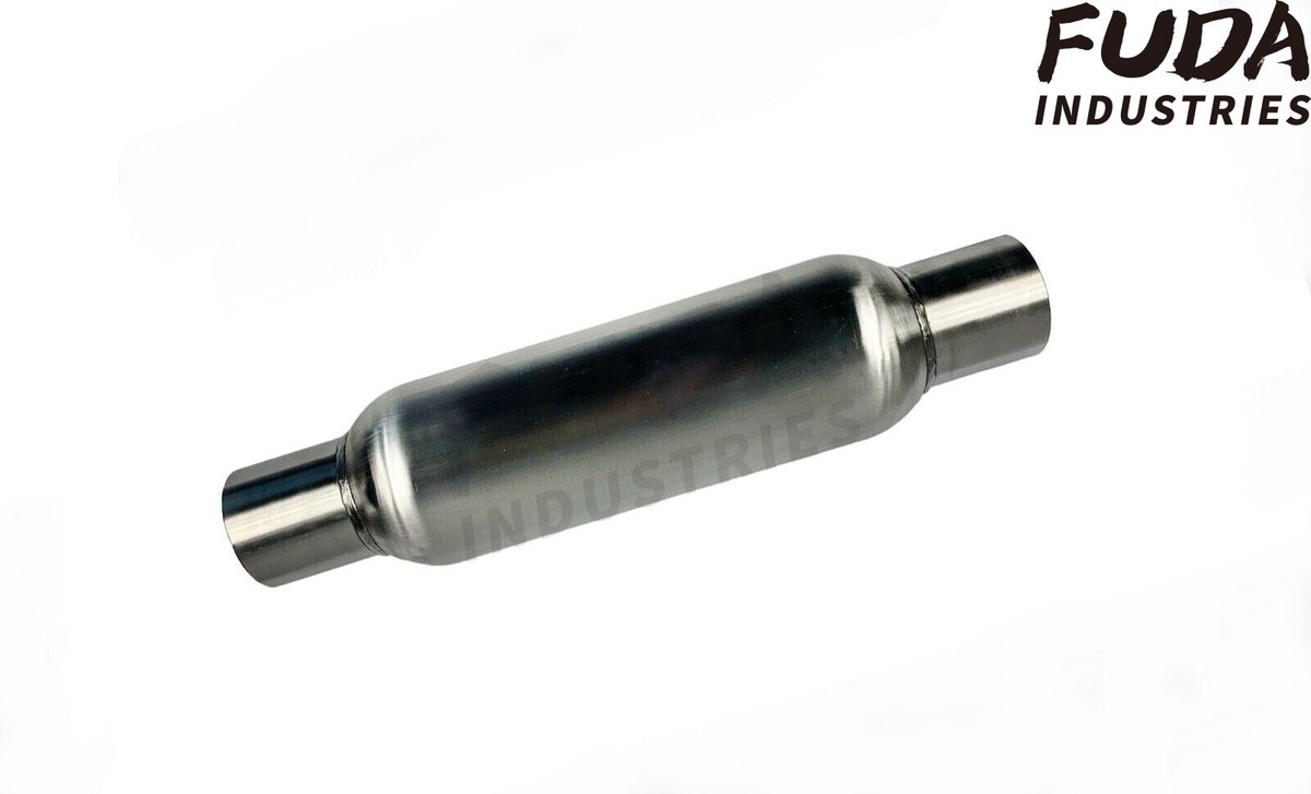 2 In Performance Muffler 2.5" In/Out 12"L Exhaust Muffler Resonators Stainless Steel For Nissan 350Z 370Z 2.5 Inch Muffler