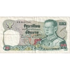 #196484 Thailand, 20 Baht, KM:88, VF