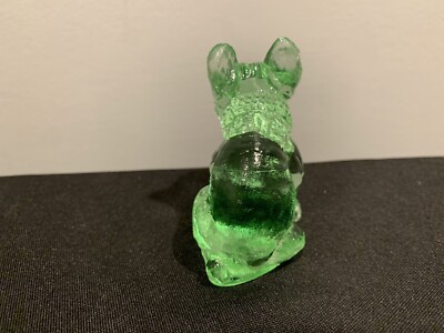 Vintage Westmoreland Uranium Glass Bulldog Figurine | eBay