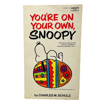 GVUC Book: ''You're On Your Own, Snoopy,'' Charles M. Schulz, Paperback, 1975