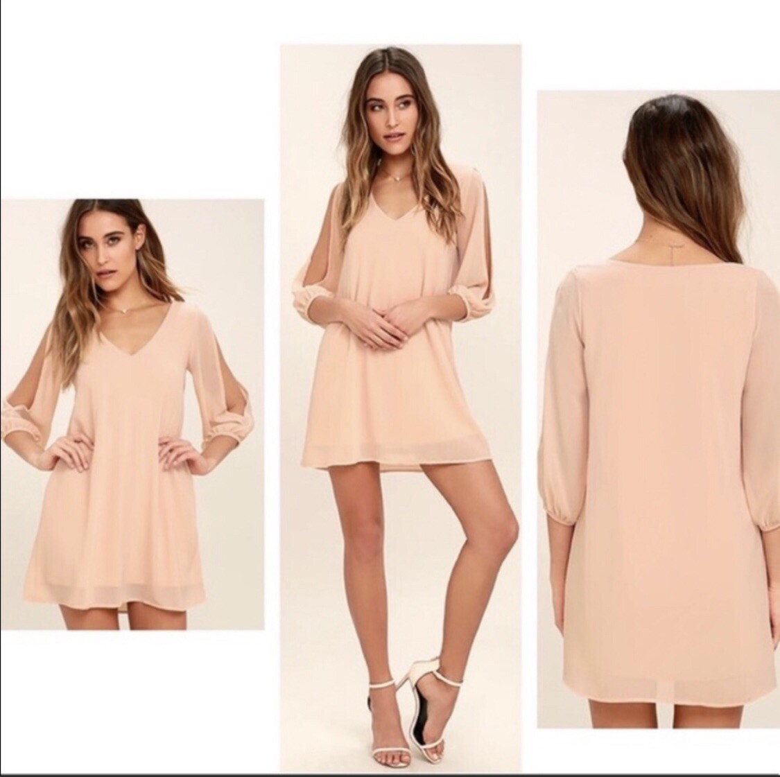 LULUS Shifting Dears Blush Pink Dress size XS 💖 sexy lovely club