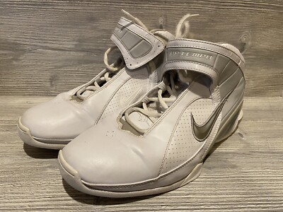 2008 Nike Air Finesse Uptempo Basketball Shoes -White High Top