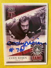 SIGNED CODY RISIEN TEXAS A&M HALL OF FAME AUTOGRAPHED CARD