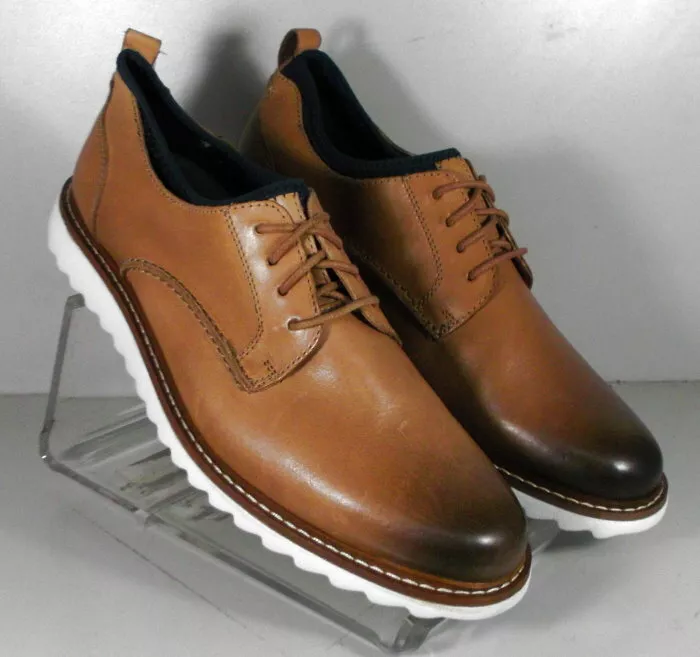 5910826 MS50 DUNCAN PLAIN TOE MEN S SHOES 9.5 M TAN LEATHER