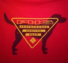 Columbia Performance Hunting Gear Men XXL Red Graphic Print Shortsleeve T-Shirt