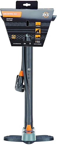 SKS Stand-Luftpumpe mit Manometer und Duokopf für alle Ventilarten (B-Ware)